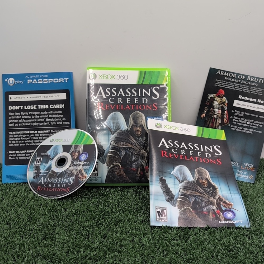 Assassins Creed Revelations for Microsoft Xbox 360 Action Video Game w/ Manuals